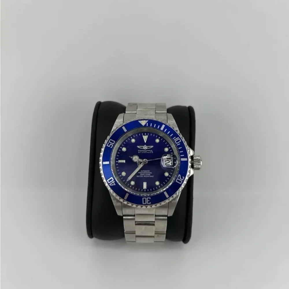 Invicta Pro Diver Blue Dial Stainless Steel Watch
